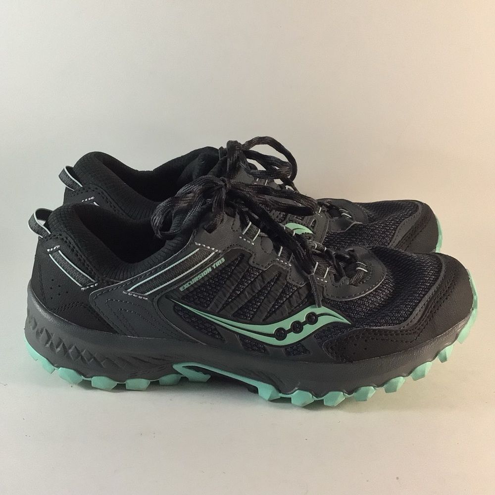 Saucony excursion TR 13 womens trail running shoes gray size 9 W S10527-4